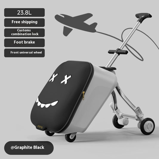 Children's Ride-On Luggage β Fun Kids' Trolley Case for Travel & Boarding with Seat Design