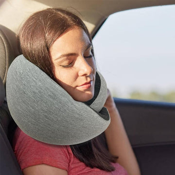 Comfort On Bord Cervical Spine Memory Foam Neck Pillow | U-Shaped Support with Buckle or Velcro Closure
