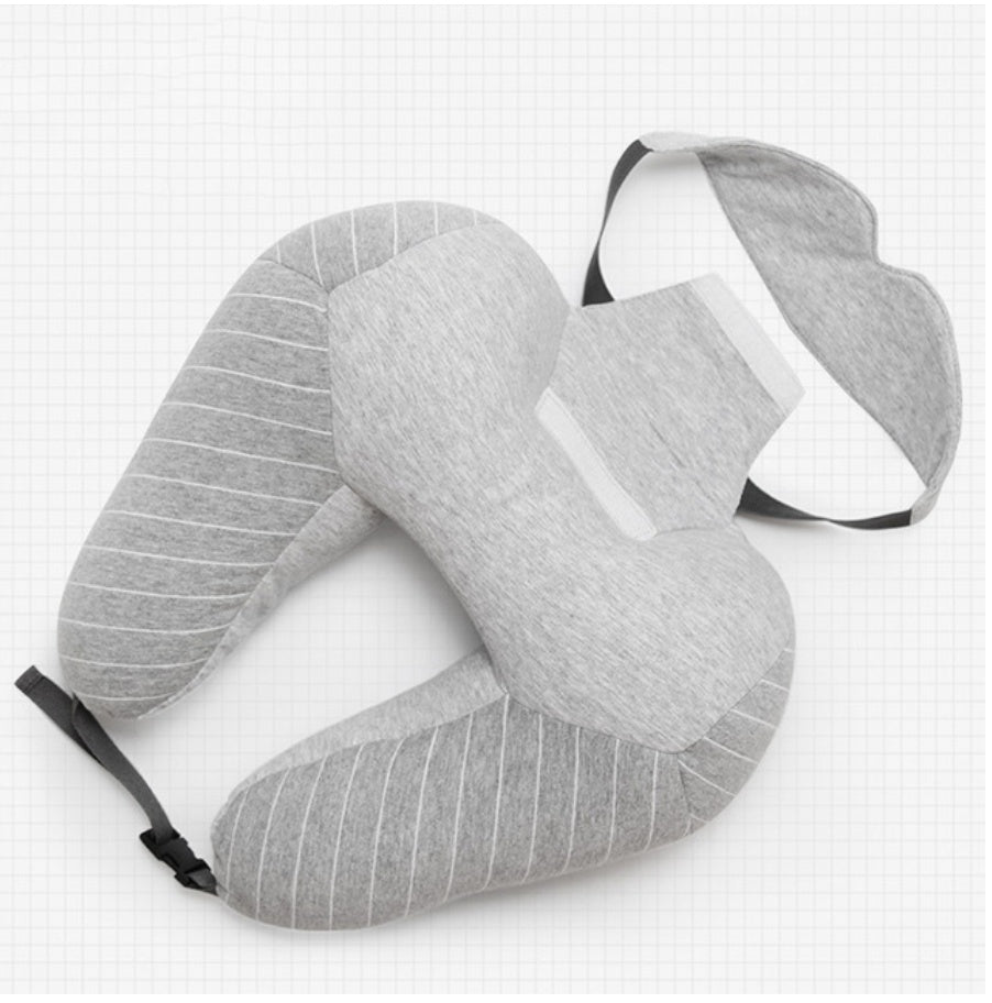 Comfort On Bord U-Shaped Foam Travel Pillow – Ergonomic Neck & Lumbar Support for Plane, Car, Office & Home