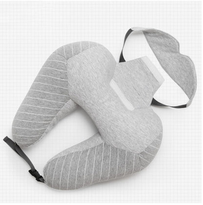 Comfort On Bord U-Shaped Foam Travel Pillow – Ergonomic Neck & Lumbar Support for Plane, Car, Office & Home