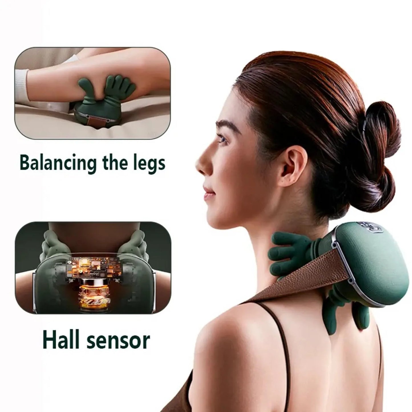 Neck Massager – Rechargeable Electric Shoulder & Back Pain Relief, Proven solution