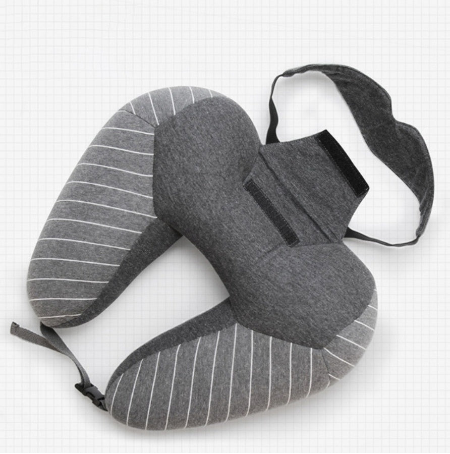 Comfort On Bord™ U-Shaped Foam Travel Pillow – Ergonomic Neck & Lumbar Support for Plane, Car, Office & Home