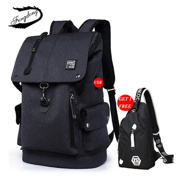 Stylish Travel Laptop Backpack – Fashionable, Waterproof, Multi-Compartment Bag for Work & Travel