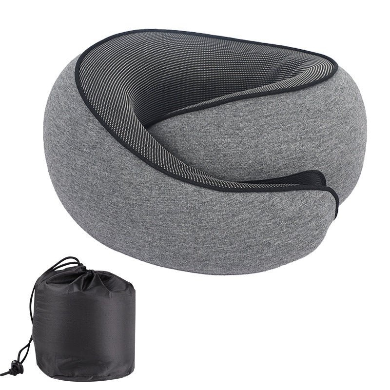 Comfort On Bord Adjustable Memory Foam Travel Pillow Set | Neck Support with Eye Mask for Plane, Car & Office