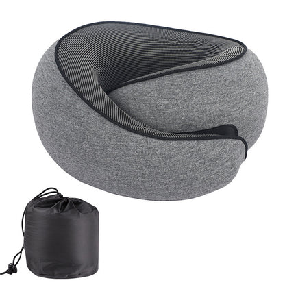 Comfort On Bord Adjustable Memory Foam Travel Pillow Set | Neck Support with Eye Mask for Plane, Car & Office
